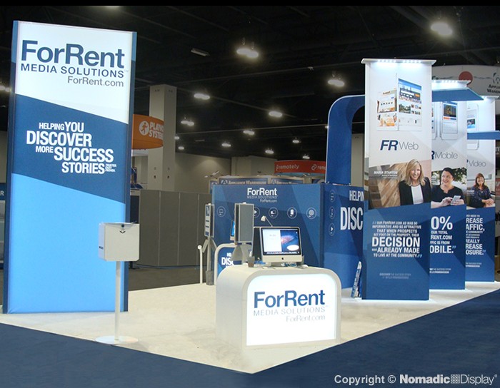 Nomadic Display For Rent stand View 2